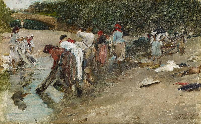 Francisco Pradilla Ortiz Galician Washerwomen